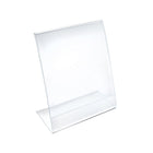 Azar Desktop/Countertop Rear Loading Plastic Document Holder - Clear - 3 Pack-Flexible Plastic
