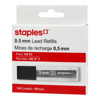 Staples Mechanical Pencil Lead Refills - 0.5mm - HB - 144 Pack-Fits most standard 0.5mm mechanical pencils