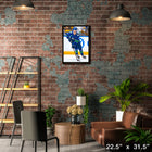 Elias Pettersson Vancouver Canucks - Framed Canvas - 22" x 31"-Officially licensed by the NHL and NHLPA
