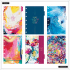 The Happy Planner 2026–2027 Mini Disc Bound Dated Planner - 7-1/2" x 6-11/16" - Abstract Expression-Coordinates beautifully with other items in the Abstract Expression collection 