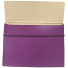 JAM Paper Thin Portfolio File Carrying Case with Elastic Band - 9 1/4 x 1/2 x 12 1/2 - Purple-Quantity: Sold Individually
