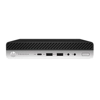 HP ProDesk 600 G4 Mini Refurbished Desktop Computer - Intel i5‑8500T - 256 GB SSD - 16 GB RAM - Windows 11 Pro - Black-Computer Model Series: 4FZ41UTABA