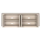 Hudson&Canal Canton TV Stand for TV's up to 75" - Alder White-Clean with a soft, dry cloth and no harsh chemicals or abrasive cleaning materials
