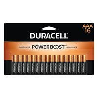 Duracell Coppertop AAA Alkaline Batteries - 16 Pack-FORMULATED WITH POWER BOOST INGREDIENTS: AAA batteries contain patented POWER BOOST Ingredients which deliver lasting performance in your devices
