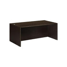 Office Star Napa Collection 60" Desk Shell, Espresso-Features 1” tops and end panels, and 5/8” modesty panels