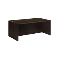 Office Star Napa Collection 60" Desk Shell, Espresso-Features 1” tops and end panels, and 5/8” modesty panels