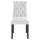 Modway Duchess Fabric Dining Chair - White - 2 Pack-8