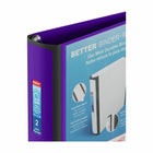 Staples Better Binder - 2" - Purple-Non-stick vertical inside pocket keeps loose pages in place