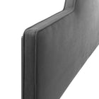 Modway Dawn Performance Velvet King/California King Headboard - Charcoal-Dense Foam Padding