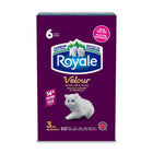Royale Velour 3-Ply Facial Tissue - 82 Sheets/Box - 6 Pack-You can rely on New Velvety Soft Royale Velour 3-Ply Facial Tissue to bring an added layer of comfort (and strength) to every situation. With three layers of ultimate protection, it’s the perfect choice for the whole family