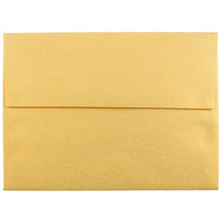 JAM Paper A6 Metallic Invitation Envelopes - 4.75" x 6.5" - Stardream Gold - 25 Pack -Colour: Stardream Gold