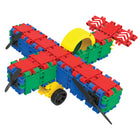Clics Toys Clics Building Blocks Bucket - 175 Pieces-Comes with construction plans for 8 creations