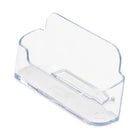 Deflecto Business Card Holder - Clear-Designed to offer a clear view of all cards