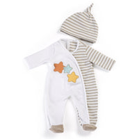 Miniland Educational Gender Neutral Doll Pajamas for 15" Dolls-Gender neutral colors