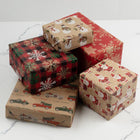 JAM Paper Kraft Wrapping Paper Rolls Christmas Set, 125 sq ft., 5 Pack (165K5KRCHR)-7