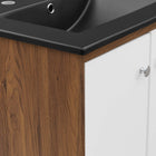 Modway Transmit 24" Wall-Mount Bathroom Vanity - White/Black-Wall-Mount Design