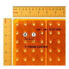 Azar Studio Base Pegboard Floor Display - 60" x 17" - Orange-Fifty clear hooks included