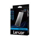 Lexar E350 M.2 SSD Enclosure - Grey-Portable design features a lanyard hole and a rugged bumper for added convenience and protection