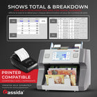 Cassida Mixed Denomination Single Pocket Currency Counter (CAD/USD) with Advanced Counterfeit Detection-5
