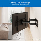 Mount-It! Heavy Duty Full Motion TV Wall Mount for 60 - 120" Screens-Sturdy steel construction with heavy-duty arms specifically designed for the largest TVs on the market ranging from 60" to 120"