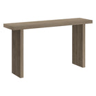 Hudson&Canal Soren 55"W Console Table - Antiqued Grey Oak-A modern contemporary design for your hallway, entry, living room, and more