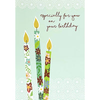 Mill Brook Studio Birthday Greeting Cards/Envelopes - 5-3/8" x 7-3/4" - Especially For You: Candles - 18 Pack-Premium quality greeting cards