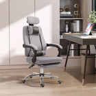 Vinsetto Ergonomic Executive Gaming Office Chair with Lumbar Support - Grey-All over thick padded foam wrapped in breathable mesh fabric
