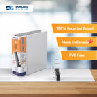 Davis Group QuickFit Pro HD Single Touch Pin-Lock 4" View Binder - White-PVC free
