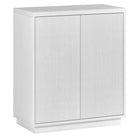Hudson&Canal Alston 28"W Accent Cabinet - White-Modern transitional design for your home office, bedroom, or living spaces