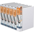 QuickFit Pro Heavy Duty Binder - Single Touch Pin-Lock - 2" - White - 6 Pack-3 Ring Binder
