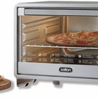 Salton NuRetro Digital Air Fryer Toaster Oven - Metallic Silver-Wide temperature range (90°f - 450°f / 30°c - 230°c) - perfect for everything from low-temp baking to high-heat roasting.