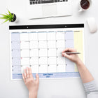 AT-A-GLANCE 2027 QuickNotes Monthly Desk Pad Calendar - 17" H x 21-3/4" W - Bilingual-Improved paper resists ink bleed