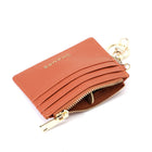 Champs Iconic Keychain Cardholder - Tan-Gold metal zipper and decorative zipper pulls