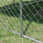 PawHut Outdoor Dog Kennel with Waterproof UV-Resistant Cover - 7.5' x 7.5' x 5.7' - Silver-Colour: Silver 