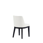 Manhattan Comfort Gansevoort 19" Modern Faux Leather Upholstered Dining Chair - Cream - Set of 4-Made to Last. Commercial Grade Product