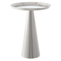 Modway Maren Round Side Table - Nickel-Iron Side Table