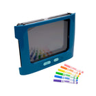 Crayola Animated Glow Board-Four light modes: cycle through glowing effects with each press - front panel lights up, back panel lights up, both panels together, or flashing animation for dynamic, light-up fun