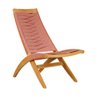 Zuo Rova Lounge Chair - Terracotta-Natural wood