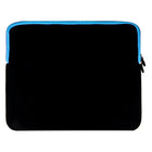 Vangoddy Neoprene 15" Laptop Protective Sleeve Case with Extra Pocket - Black/Blue-Slim and Lightweight Design. Ensures easy portability without adding unnecessary bulk.​