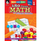 Shell Education Practice, Assess, Diagnose (SEP50804) : 180 Days Of Math Book - Grade 1-Ages 6 and grade 1st