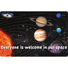 Ashley Productions Smart Poly Welcome Mat with Slip Resistant Backing - 15.5" x 23.5" - Solar System Space - 2 Pack-Brighten up your classroom with a burst of colour and creativity, while providing a comfortable and inviting space for students to gather and learn.
