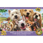 Howard Robinson Dog & Cat Selfie - 100 Pieces-100-piece lenticular 3D puzzle