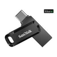 SanDisk Ultra Dual Drive Go USB Type C 32 GB Flash Drive - Black-The 2-in-1 flash drive for your USB Type-C and Type-A devices