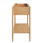 Modway Zaire 48" Double Sink Compatible Bathroom Vanity Cabinet - Natural-Tapered Legs