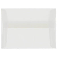 JAM Paper A9 Translucent Vellum Invitation Envelopes - 5.75" x 8.75" - Clear - 25 Pack (900964615)-Clear Translucent Paper Envelopes
