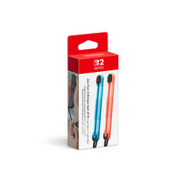 Nintendo Joy-Con Straps for Joy-Con 2 Controllers - Light Blue / Light Red - Set of 2-Each of these Joy-Con  2 wrist straps can be attached to a Joy-Con  2 controller for use in games that include motion control or active play