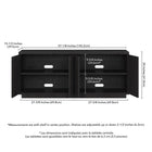 Hudson&Canal Hanson TV Stand for TV's up to 65" - Black Grain-8