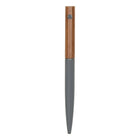 Gry Mattr Grey Wood and Metal Ballpoint Pen - 0.7mm - Black Ink-Black ink