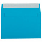 JAM Paper A9 Coloured Invitation Envelopes with Peel & Seal Closure - 5 3/4 x 8 3/4 - Blue Recycled - 100 Pack-These envelopes are perfect to use for sending invitations, greeting cards, RSVP's, thank you cards, gifts for birthdays, graduations, holidays and more
