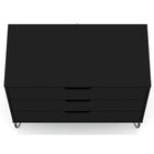 Manhattan Comfort Rockefeller 35.24" Mid-Century Modern Dresser - Black-10
